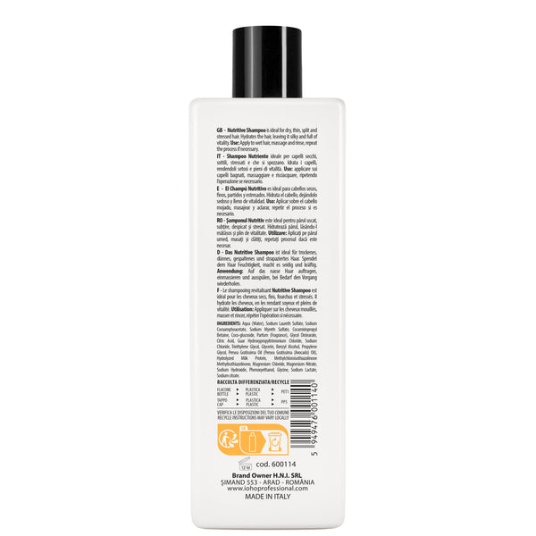 Sampon Nutritiv pentru Par Uscat - Absolut Nourishing Shampoo 500ml - Ioho Professional - HNIcosmetice.ro