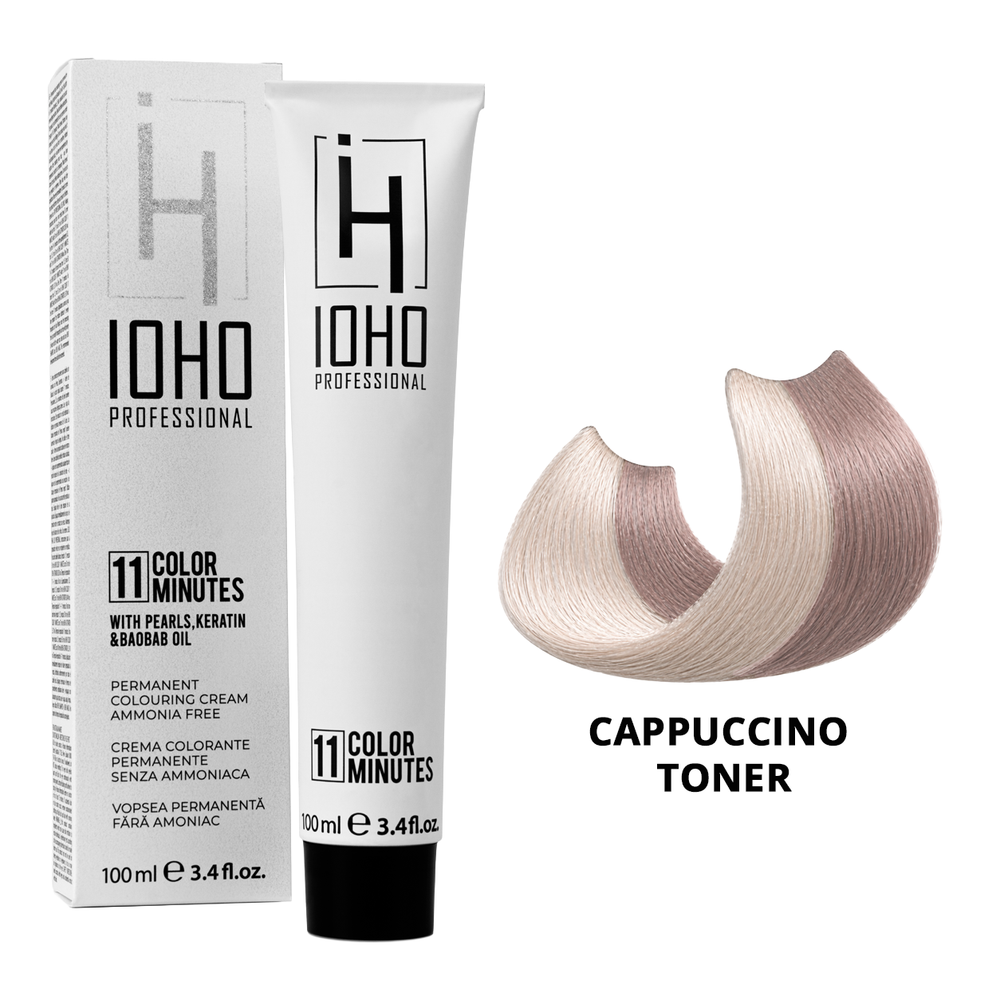 Permanent Color 11 Minutes Cappuccino Toner Ammonia-Free - IOHO Professional
