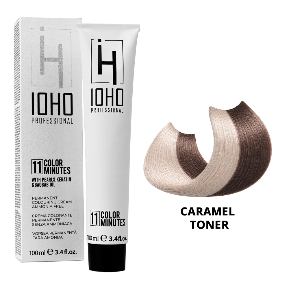 Permanent Color 11 Minutes Caramel Toner Ammonia-Free - IOHO Professional