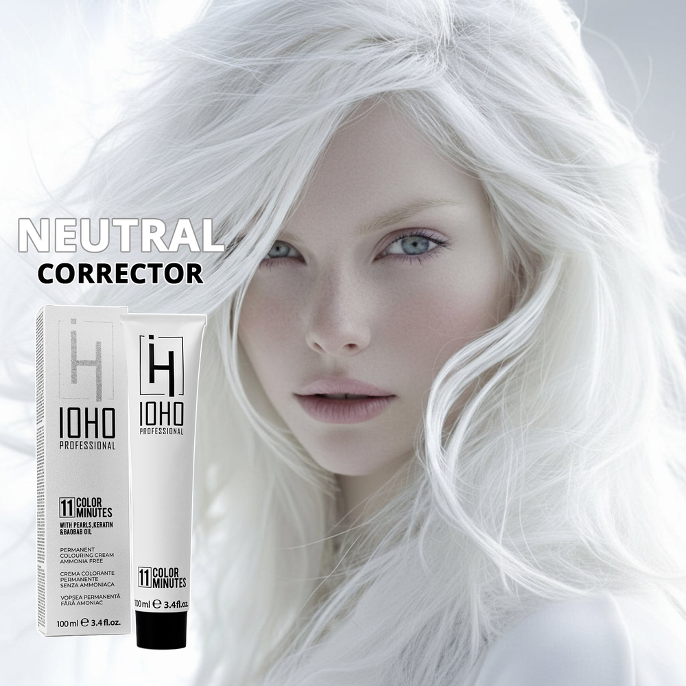 Permanent Color 11 Minutes Neutral Corrector Ammonia-Free - Ioho Professional
