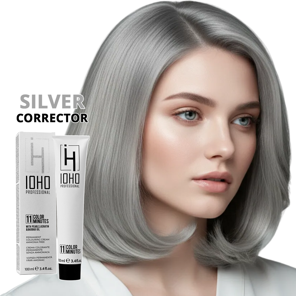 Permanent Color 11 Minutes Corrector Silver Ammonia-Free - Ioho Professional