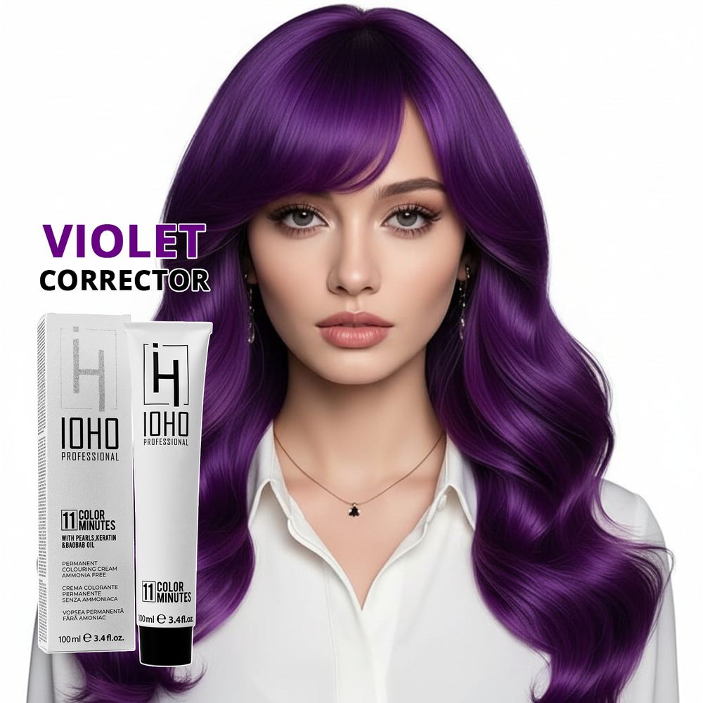Permanent Color 11 Minutes Violet Corrector Ammonia-Free - Ioho Professional