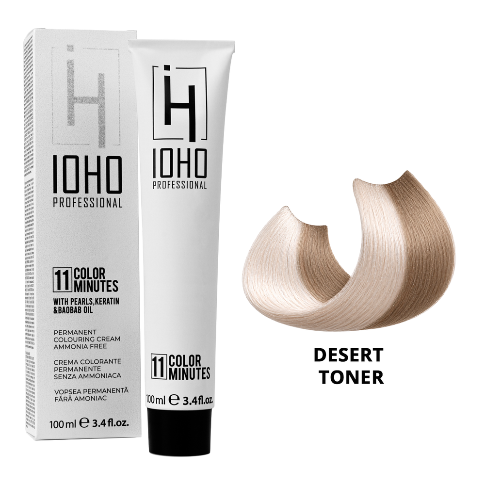 Permanent Color 11 Minutes Desert Toner Ammonia-Free - IOHO Professional