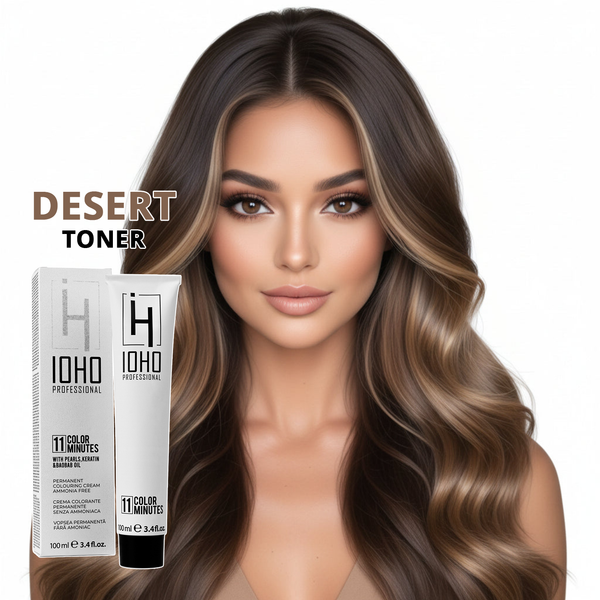 Permanent Color 11 Minutes Desert Toner Ammonia-Free - Ioho Professional