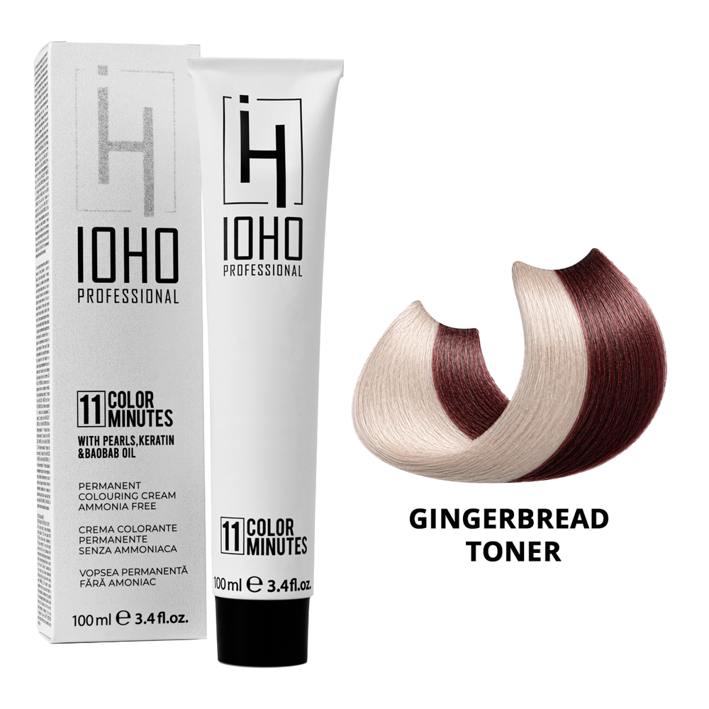 Permanent Color 11 Minutes Gingerbread Toner Ammonia-Free - IOHO Professional