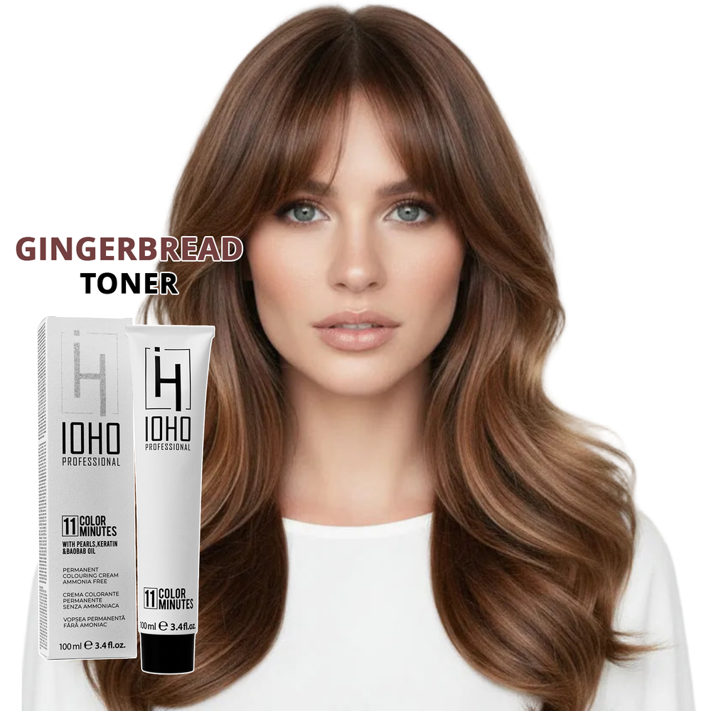 Permanent Color 11 Minutes Gingerbread Toner Ammonia-Free - Ioho Professional