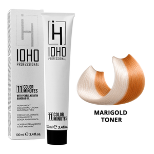 Permanent Color 11 Minutes Marigold Toner Ammonia-Free - IOHO Professional