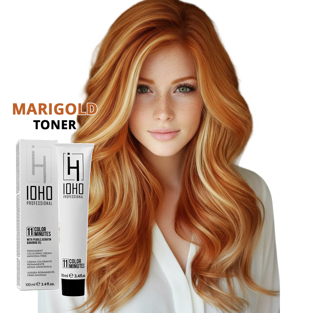 Permanent Color 11 Minutes Marigold Toner Ammonia-Free - Ioho Professional