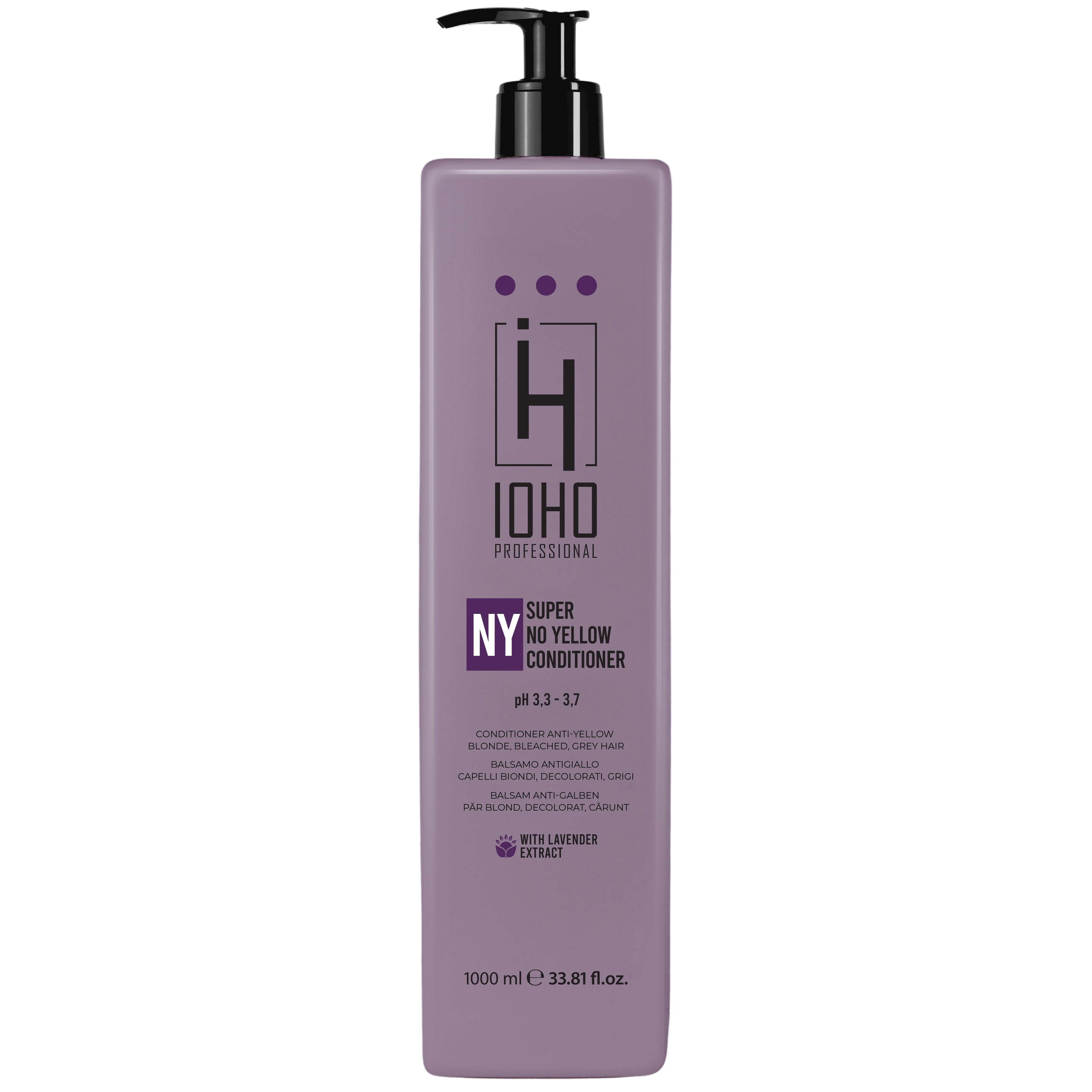 Balsam de par Anti-Galben - Super No Yellow Conditioner pH 3.3-3.7 1000ml - Ioho Professional - HNIcosmetice.ro