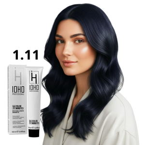 Permanent Color 11 Minutes 1.11 Blue Black Ammonia-Free - IOHO Professional