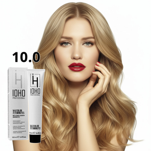 Permanent Color 11 Minutes 10.0 Very Light Blonde Extra Ammonia-Free - Ioho Professional