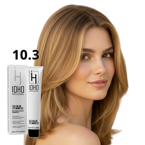 Permanent Color 11 Minutes 10.3 Extra Light Golden Blonde Ammonia-Free - Ioho Professional