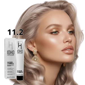 Permanent Color 11 Minutes 11.2 Platinum Blonde Super Light Violet Ammonia-Free - IOHO Professional