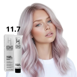 Permanent Color 11 Minutes 11.7 Platinum Blonde Iris Super Light Ammonia-Free  - Ioho Professional