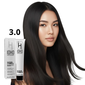 Permanent Color 11 Minutes 3.0 Dark Chestnut Ammonia-Free - Ioho Professional