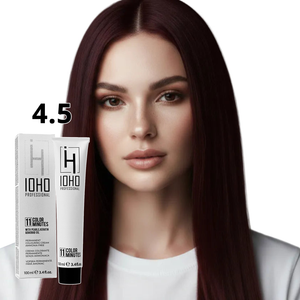 Permanent Color 11 Minutes 4.5 Chestnut Medium Mahogany Ammonia-Free - Ioho Professional
