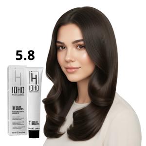 Permanent Color 11 Minutes 5.8 Chestnut Light Beige Ammonia-Free - Ioho Professional