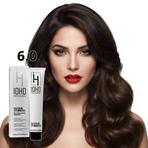 Permanent Color 11 Minutes 6.0 Dark Blonde Ammonia-Free - Ioho Professional