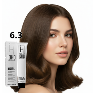 Permanent Color 11 Minutes 6.3 Dark Golden Blonde Ammonia-Free - Ioho Professional