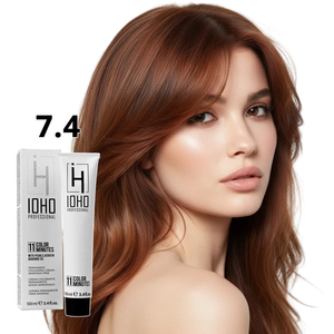 Permanent Color 11 Minutes 7.4 Copper Blonde Ammonia-Free - Ioho Professional