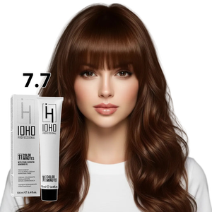 Permanent Color 11 Minutes 7.7 Blonde Brown Ammonia-Free - Ioho Professional