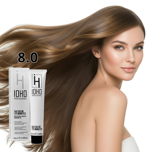 Permanent Color 11 Minutes 8.0 Light Blonde Ammonia-Free - Ioho Professional
