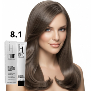 Permanent Color 11 Minutes 8.1 Light Gray Blonde Ammonia-Free  - IOHO Professional