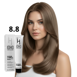 Permanent Color 11 Minutes 8.8 Blonde Light Beige Ammonia-Free - Ioho Professional