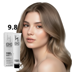 Permanent Color 11 Minutes 9.8 Blonde Very Light Beige Ammonia-Free - IOHO Professional