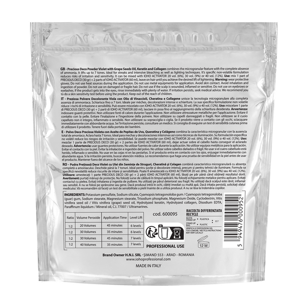 Pudra Decoloranta Fara Amoniac - Precious Deco 500g - Ioho Professional - HNIcosmetice.ro