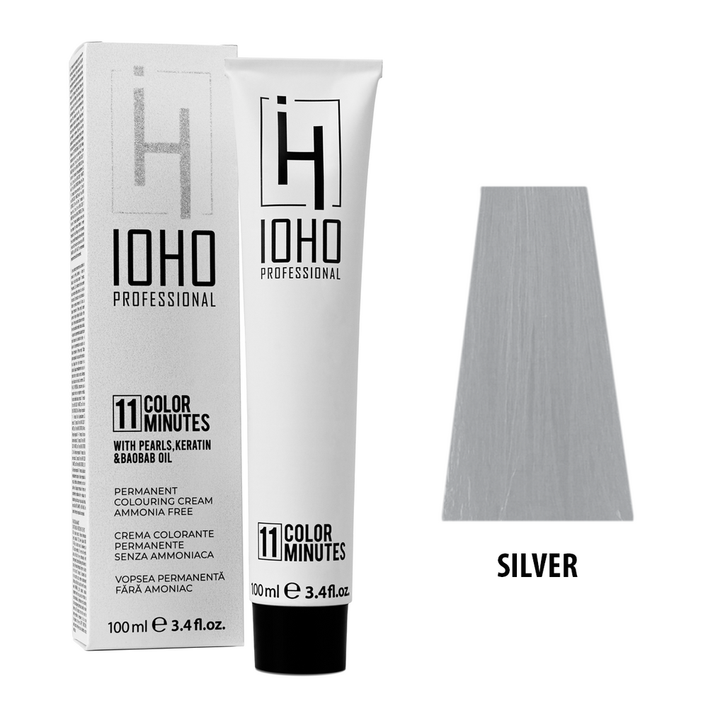 Permanent Color 11 Minutes Corrector Silver Ammonia-Free - Ioho Professional